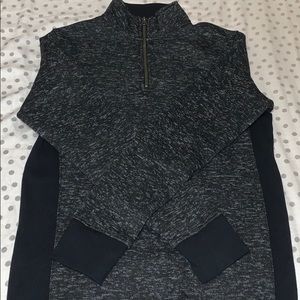 Black and Grey Half Zip